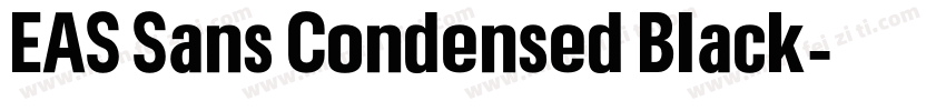 EAS Sans Condensed Black字体转换